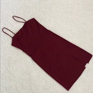 Maroon Body-Con Forever 21 Dress